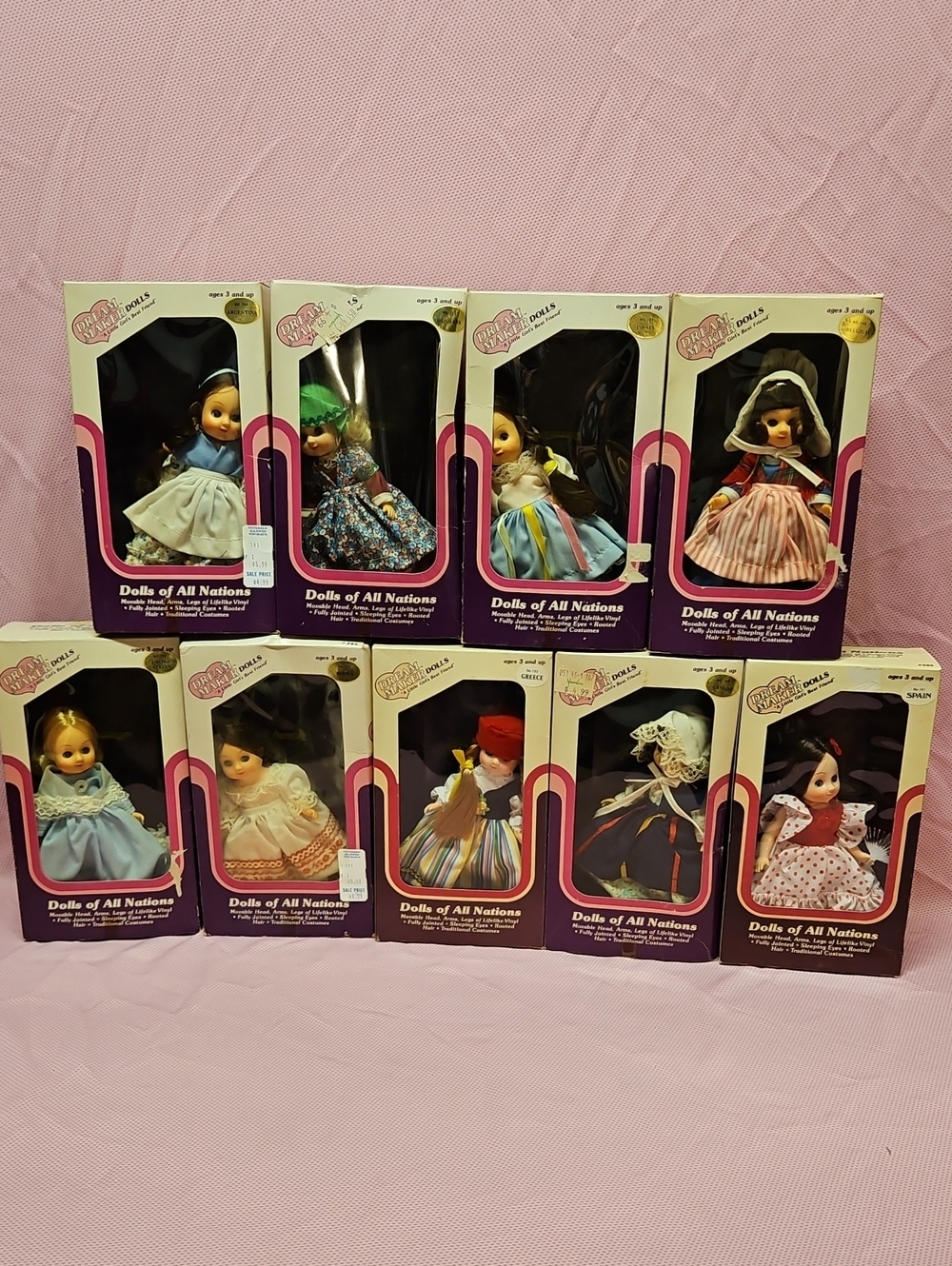 Dream Maker Dolls Of All Nations "A Little Girls Best Friend" 9 Total